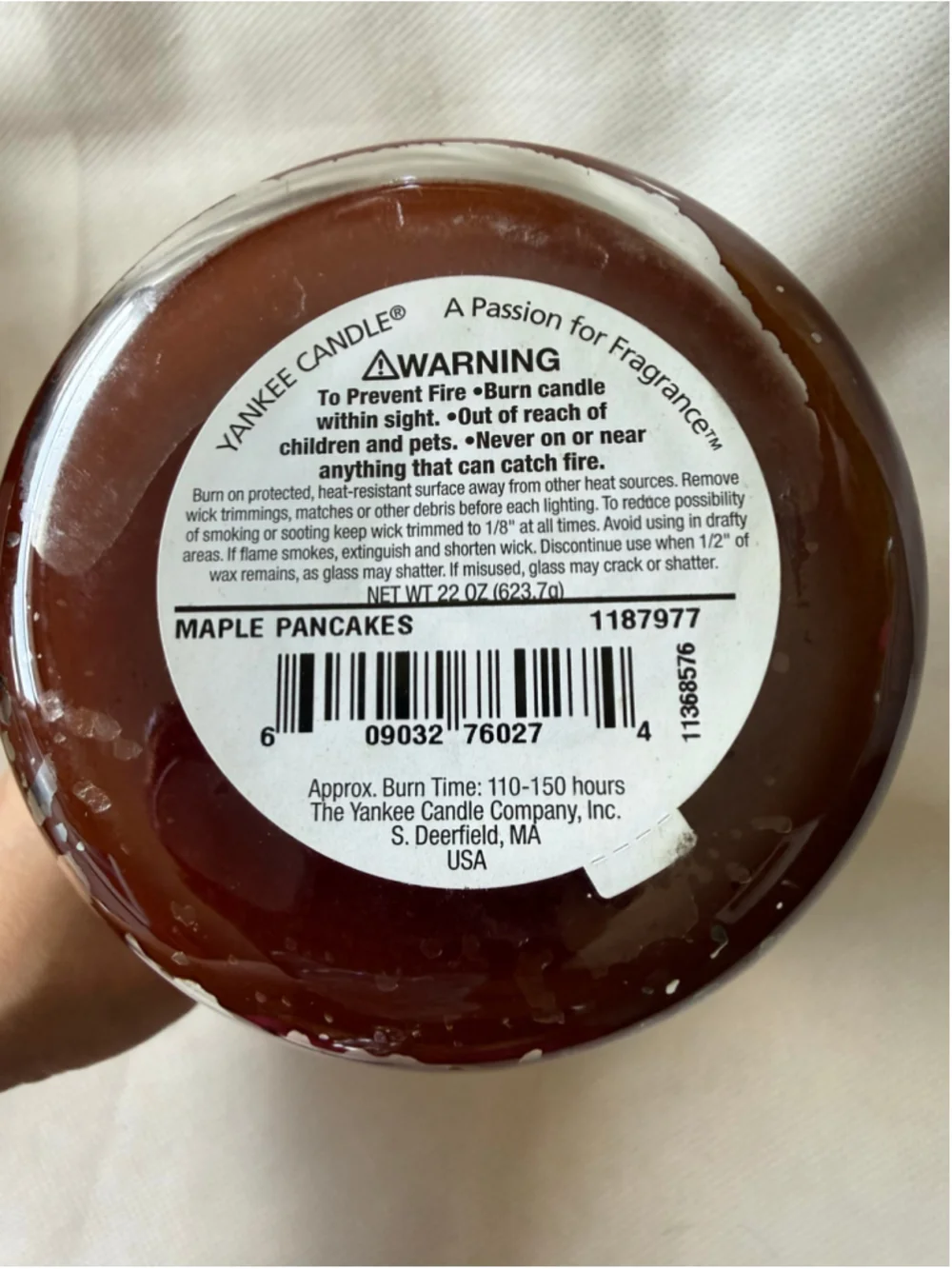 NEW Yankee Candle Maple Pancakes Large Jar 22 Oz Retired Rare Food & Spice Scent